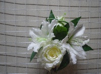 Свадебный букет роза+лилия